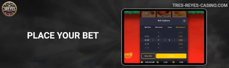 Step 3 – Place Your Bet
